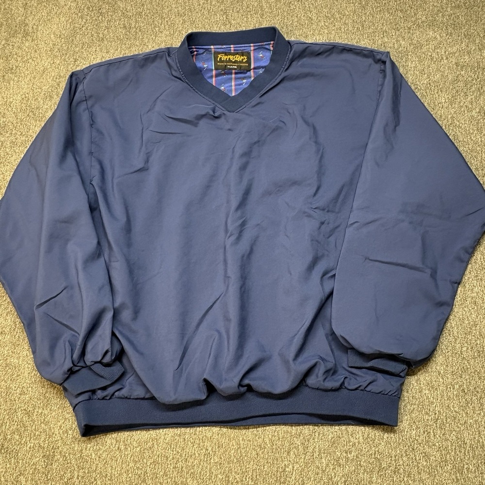 Forrester's Outerwear Pullover XL Golf Windbreaker Jacket USA Vintage 90s Plaid